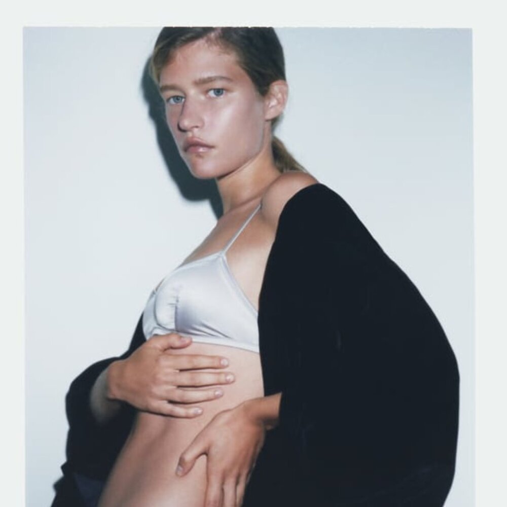 Zara satin bralette
